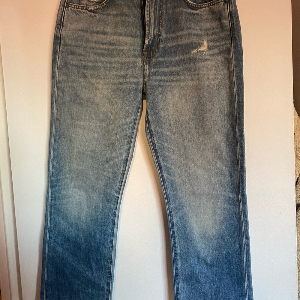 7 For All Mankind Light Blue Straight Leg Jeans